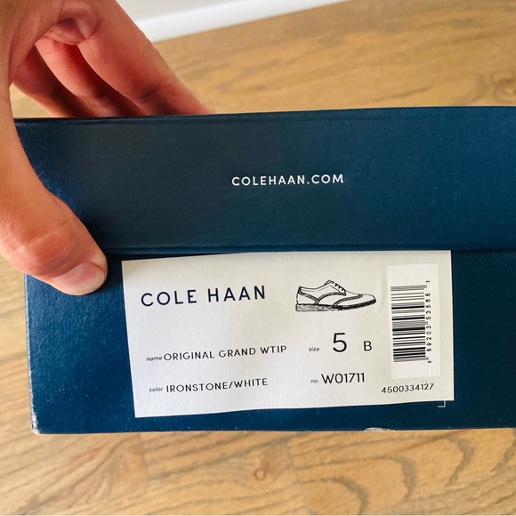 Cole Haan Original Grand WTIP, size 5 Ironstone/white - Picture 8 of 9